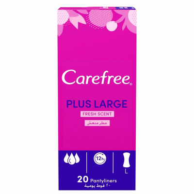 CAREFREE ® PLUS LARGE PANTY LINERS WITH FRESH SCENT 20 pantyliners